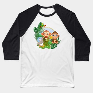 jungle monkey Baseball T-Shirt